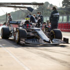 Pit stop take-off - Alpha Tauri Shakedown Imola 2021 -