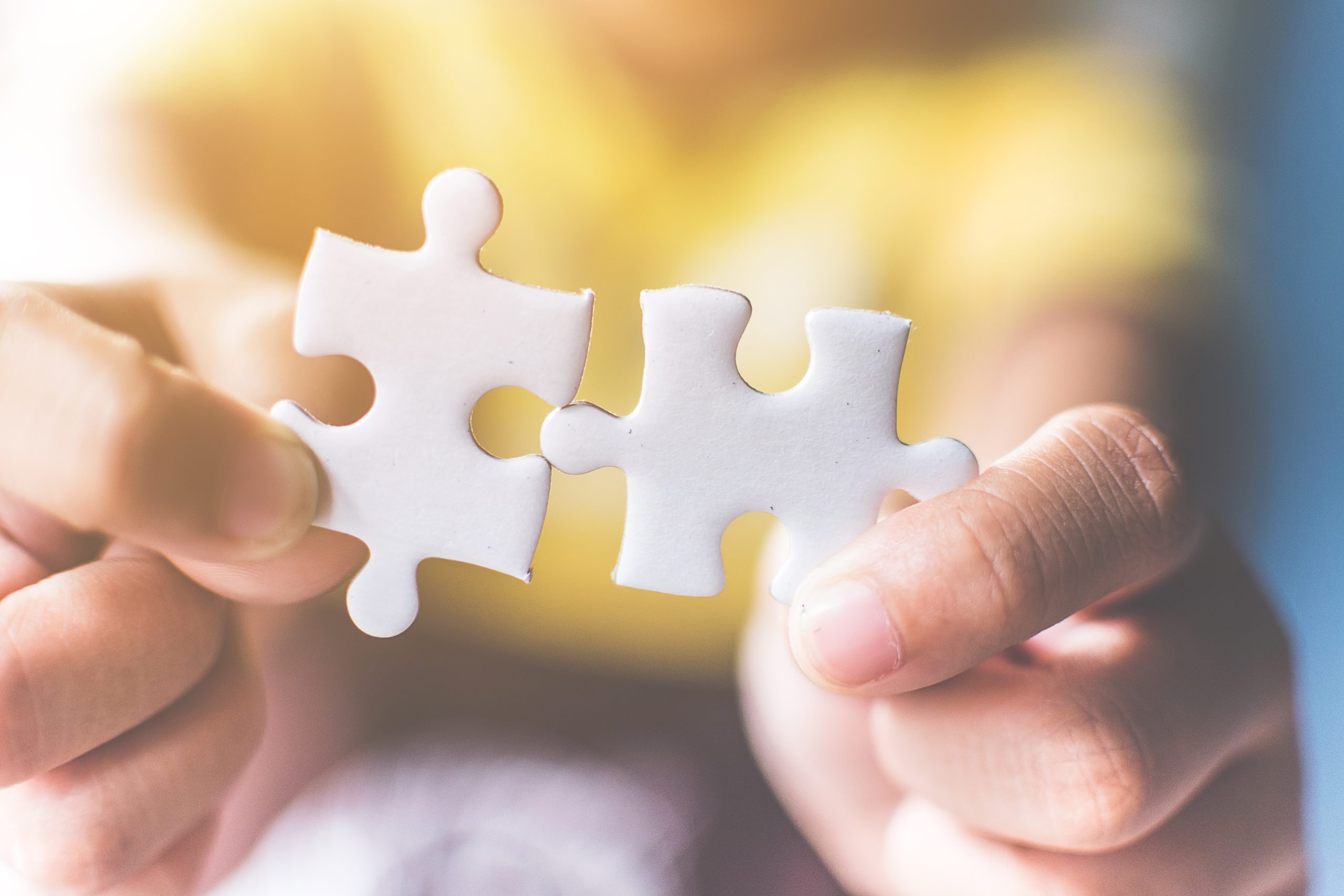 Marketing Service Header Image - 2 puzzle pieces come togehter - The 3rd Level
