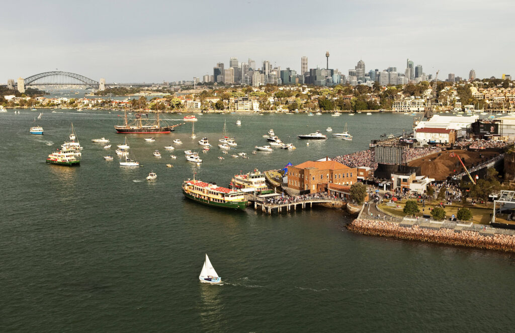Red Bull X-Fighters Sydney 2011 - Aerial Image Event with Skyline